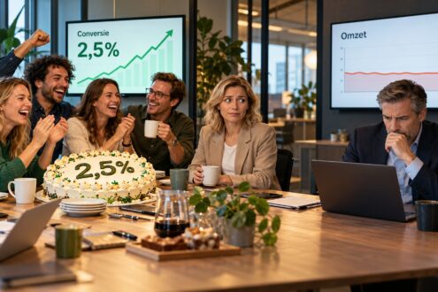 Je marketingteam viert succes. Je omzet merkt er weinig van.